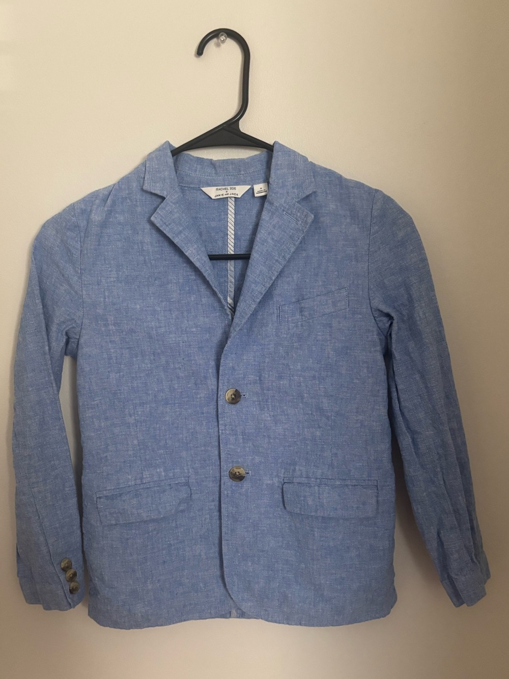 Rachel Zoe x Janie and Jack Light Blue Boys' Linen Blazer